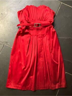City Studio Women’s Size 7 Red Strapless Dress